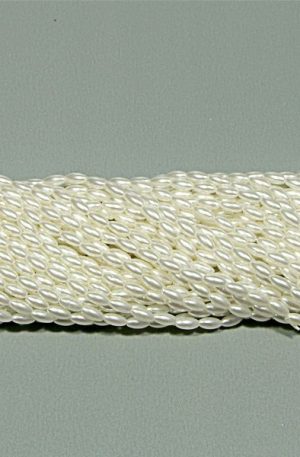 03-020 fehér tekla rizs gyöngy 4x8mm