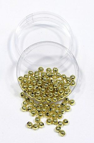 03-098 arany műanyag gyöngy 6mm
