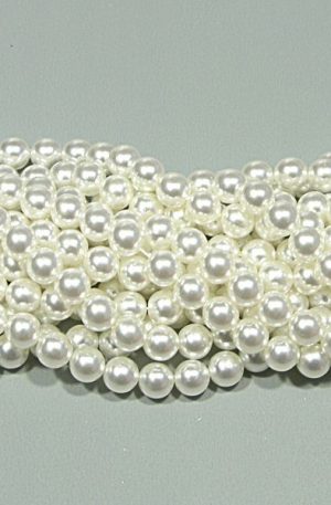 03-108 fehér tekla gyöngy 12mm