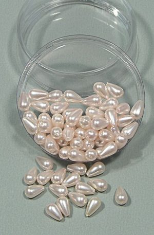 03-204 Púderszín tekla csepp gyöngy 5x11mm