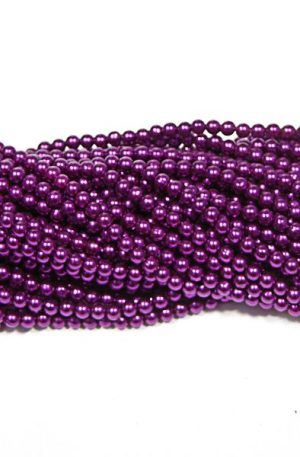 03-226 Püspöklila tekla gyöngy 6mm