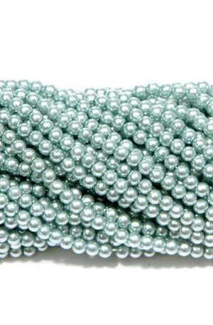 03-234 világoskék tekla gyöngy 4mm