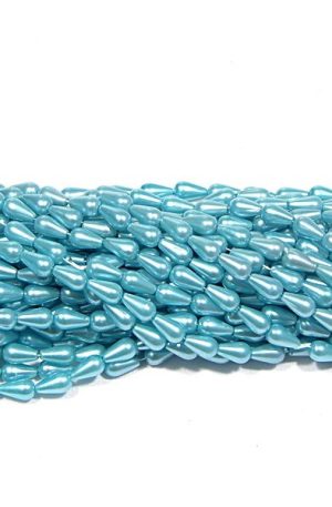 03-236 zöldes-kék tekla csepp gyöngy 5x11mm