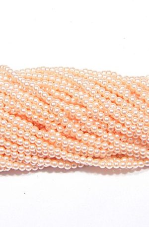 03-245 sötét barack tekla gyöngy 4mm