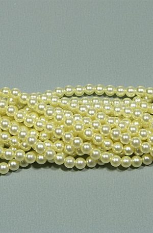 03-253 sárga tekla gyöngy 6mm