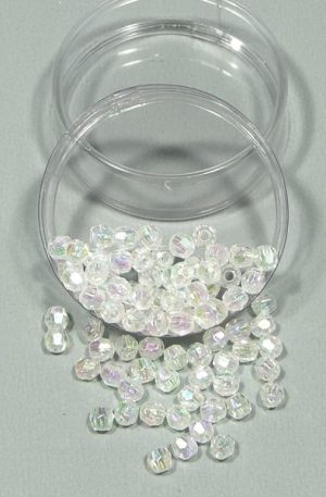 03-273 Színjátszós műanyag gyöngy 6mm