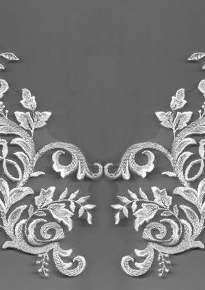 06-1263 Fehér páros csipke