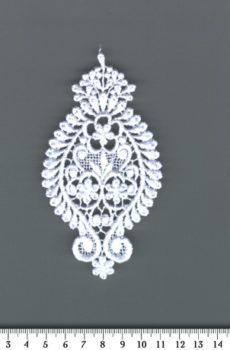 06-373 Légcsipke motívum fehér