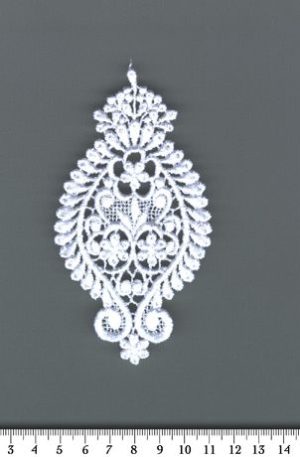 06-373 Légcsipke motívum fehér