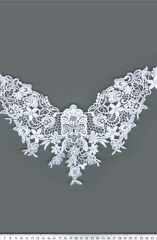 06-752 Légcsipke motívum fehér