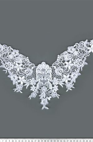 06-752 Légcsipke motívum fehér