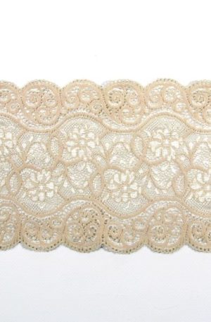 06-m-22 Pezsgő elasztikus szegő csipke 14cm