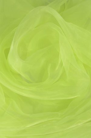 15-123 Neon zöld opál organza 150cm