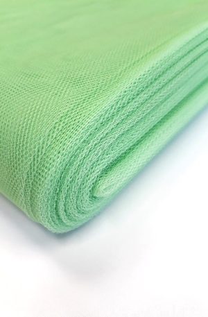 15-197 Világos zöld dekor tüll 130cm