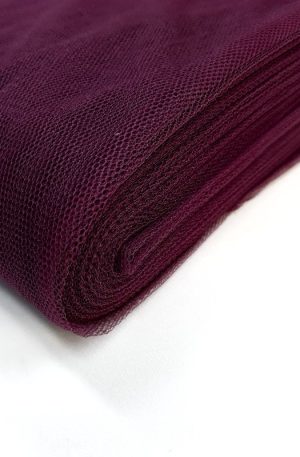 15-200 Bordó dekor tüll 130cm