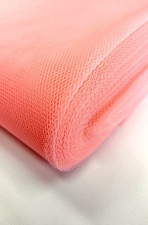15-209 Neon korall dekor tüll 130cm