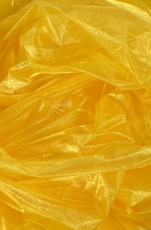 15-263 Aranysárga fényes organza 125cm