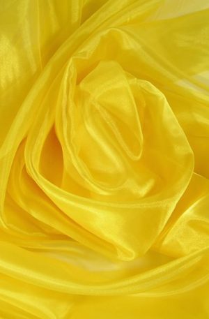 15-274 Sárga fényes organza 150cm