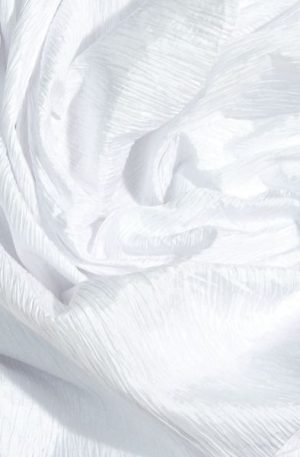 15-409 Fehér gyűrt taft 130cm