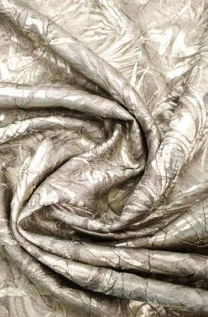 15-7 Szürkés zöld kétoldalú texturált szatén