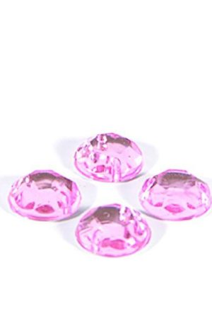 18-023 Kerek rózsaszín varrható akril kő 8 mm