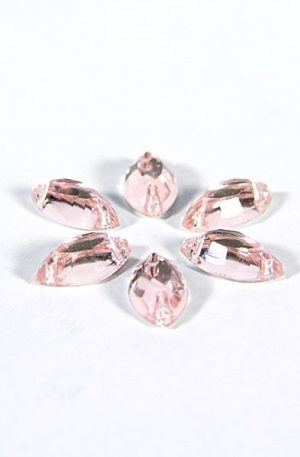 18-032 Zabszem barack varrható akril kő 6mm x 12mm