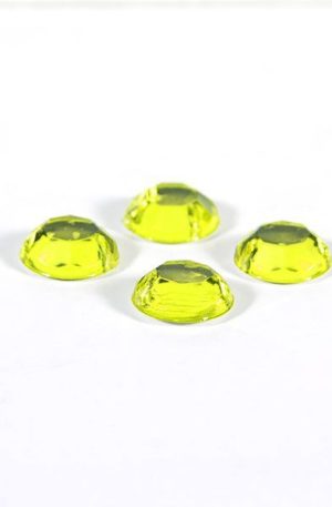18-045 Kerek neon sárga varrható akril kő 8 mm