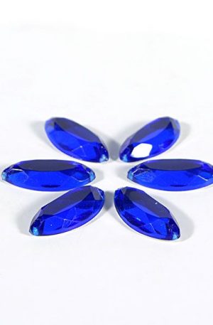 18-050 Zabszem kék akril kő 6mm x 12mm