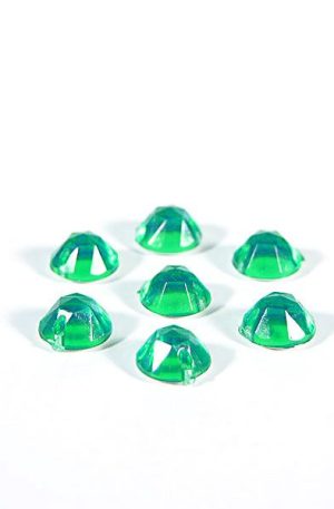 18-051 Kerek zöld varrható akril kő 7 mm