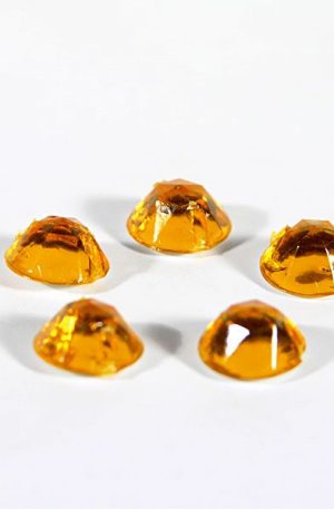 18-052 Kerek Narancs varrható akril kő 8 mm