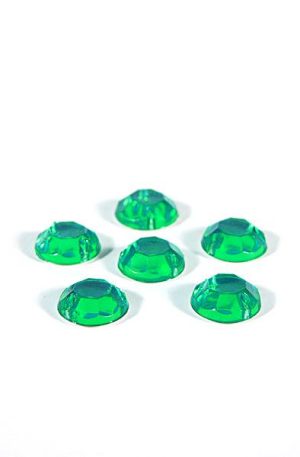 18-056 Kerek zöld varrható akril kő 8 mm