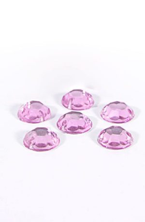 18-057 Kerek lila varrható akril kő 10 mm