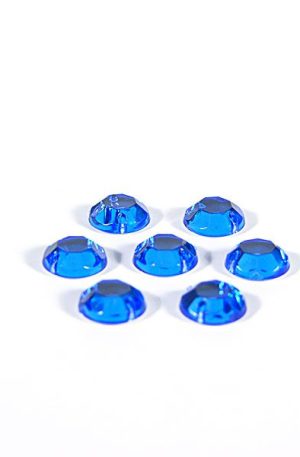 18-071 Kerek kék varrható akril kő 8 mm  (ékkö A165 kék 27.)
