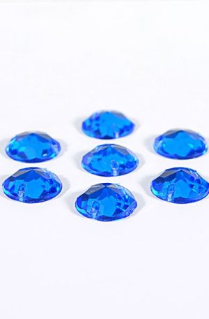 18-074 Kerek kék varrható akril kő 11 mm