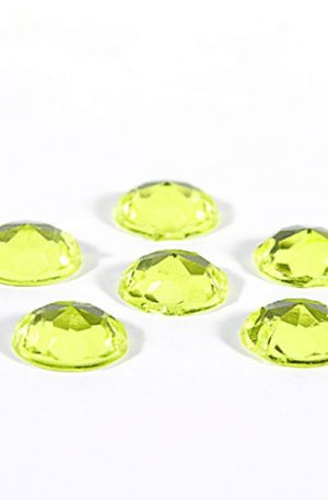 18-078 Kerek neon sárga varrható akril kő 12 mm