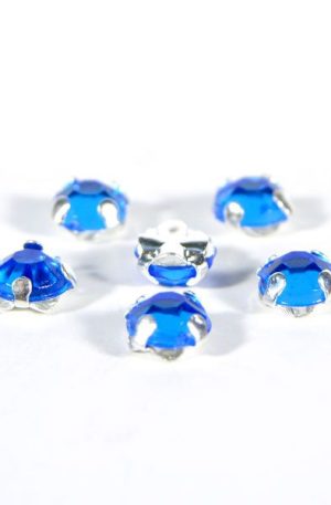 18-112 Kerek kék varrható akril kő 5mm