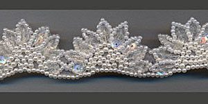 23-100 Fűzött gyöngy - krém