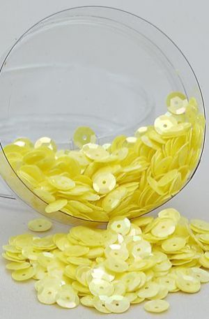 26-009 pasztell sárga flitter 6mm