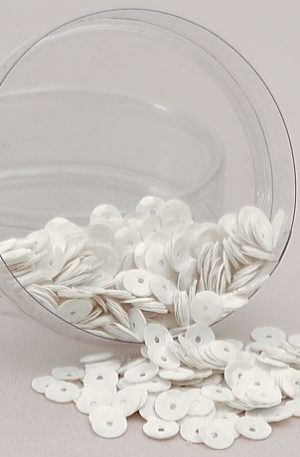 26-011 fehér flitter 6mm