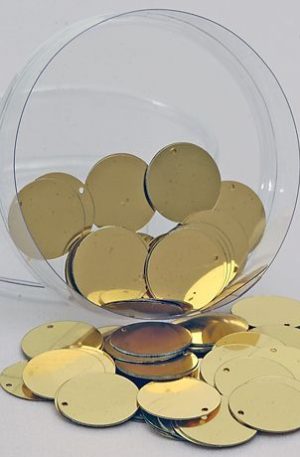 26-014 arany flitter érme 16mm