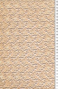 28-125-Vn Világos Narancs Légcsipkeanyag