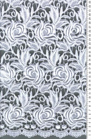 28-150 Fehér Légcsipke anyag