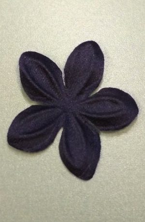 30-217 Szatén Virág - tengerészkék