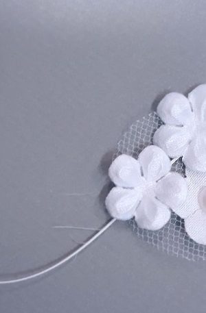 30-267 Szatén Virág - Fehér