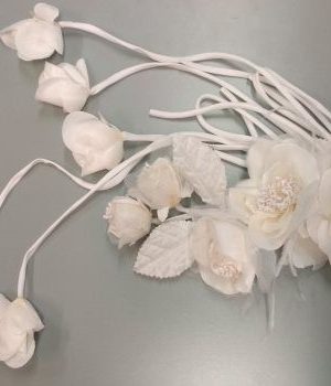 30-281 Krém Rózsás Ruhadísz