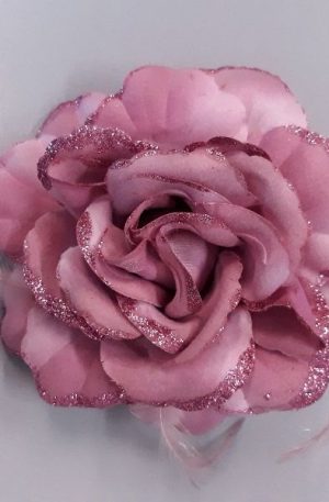 30-22 Mályva tollas szatén virág