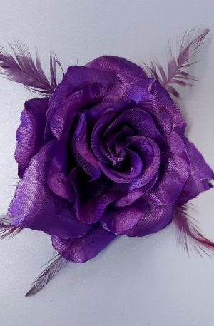 30-23 Lila tollas szatén virág