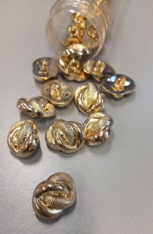 01-184 Arany színű műanyag gomb