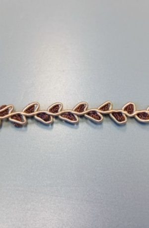 31-080-26 Barna díszítő szalag 1,5cm széles