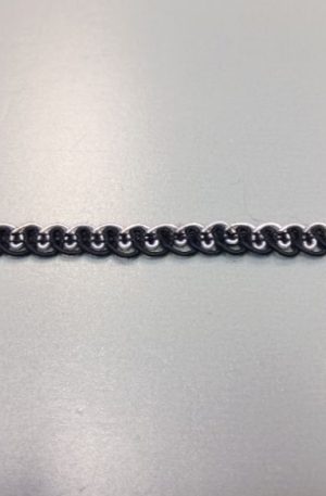 31-080-30 Fekete-fehér díszítő szalag 1cm széles